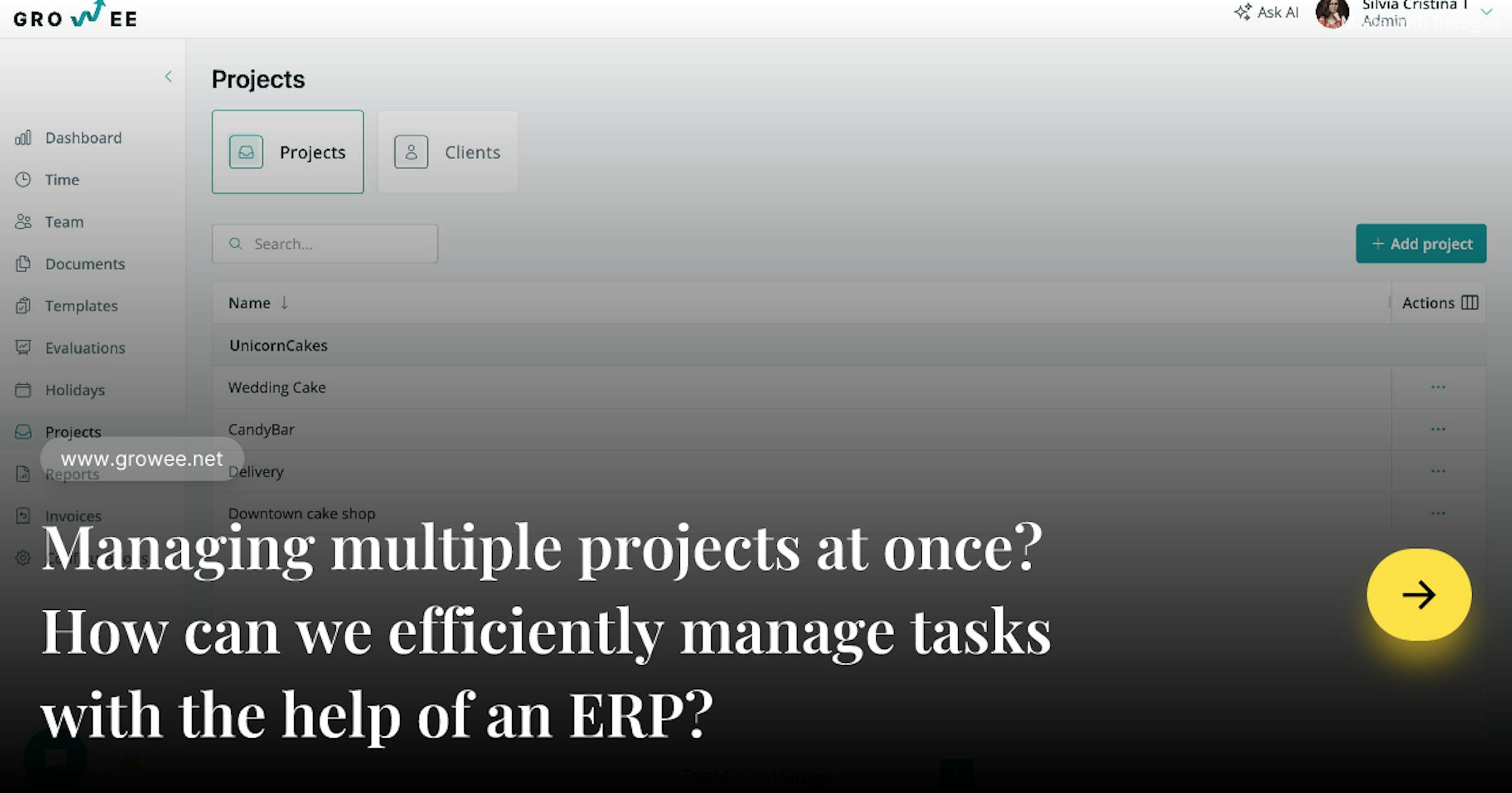 Manage multiple projects at once, without being overwhelmed