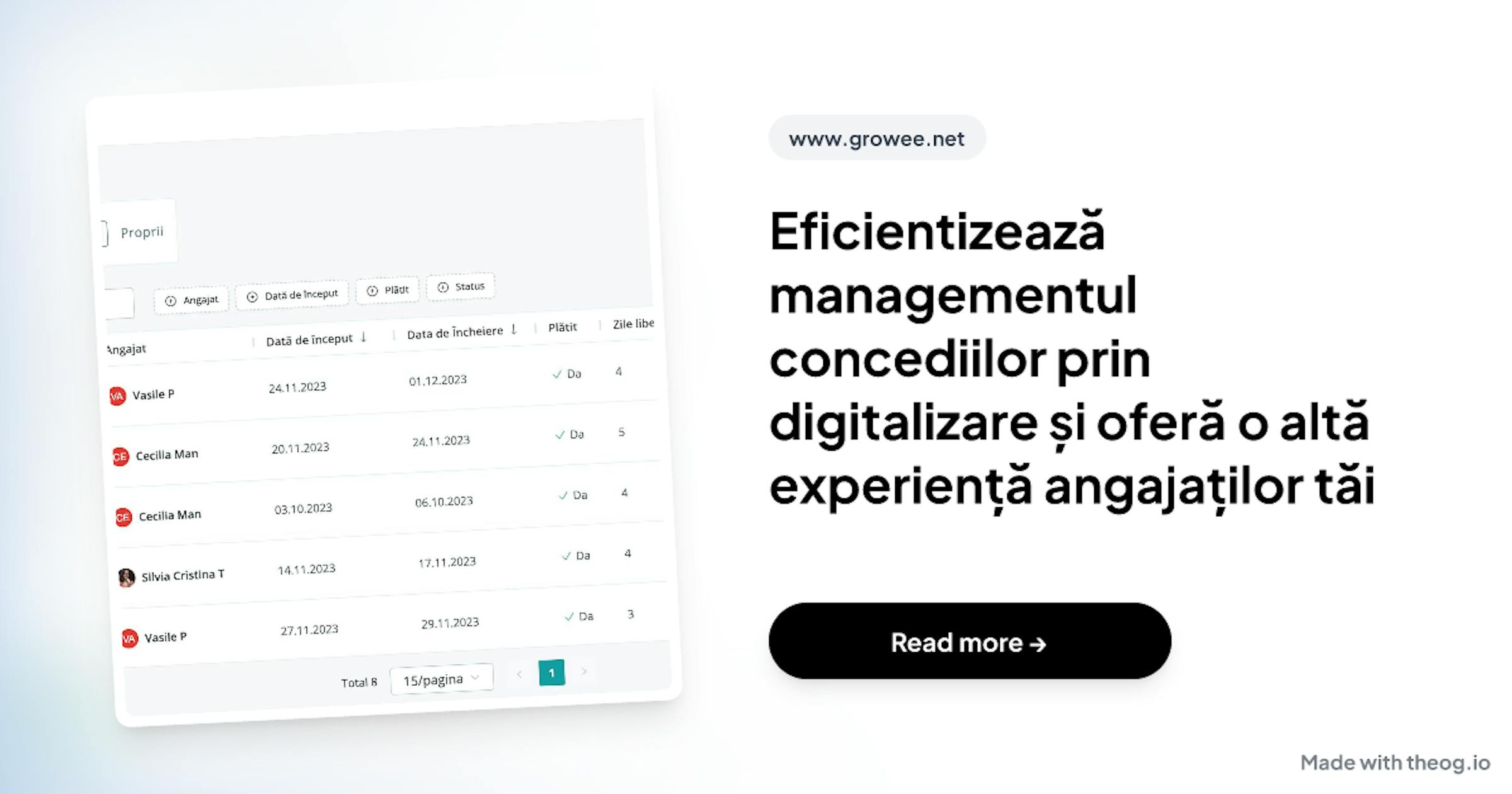 Digitalizează gestionarea concediilor pentru angajații tăi