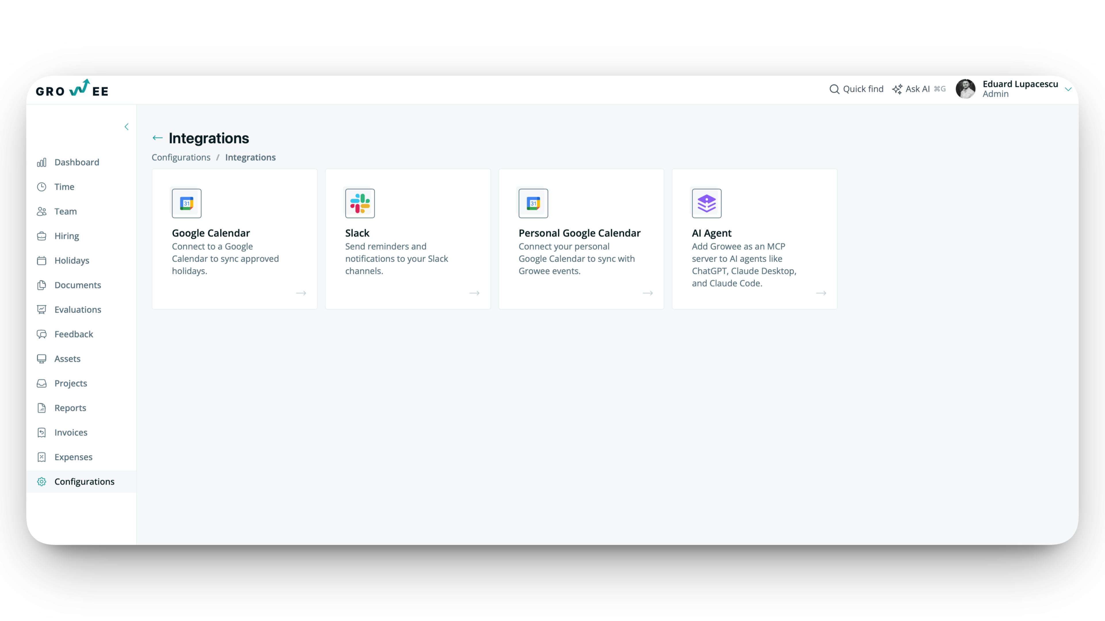 Integrations with the tools your team uses