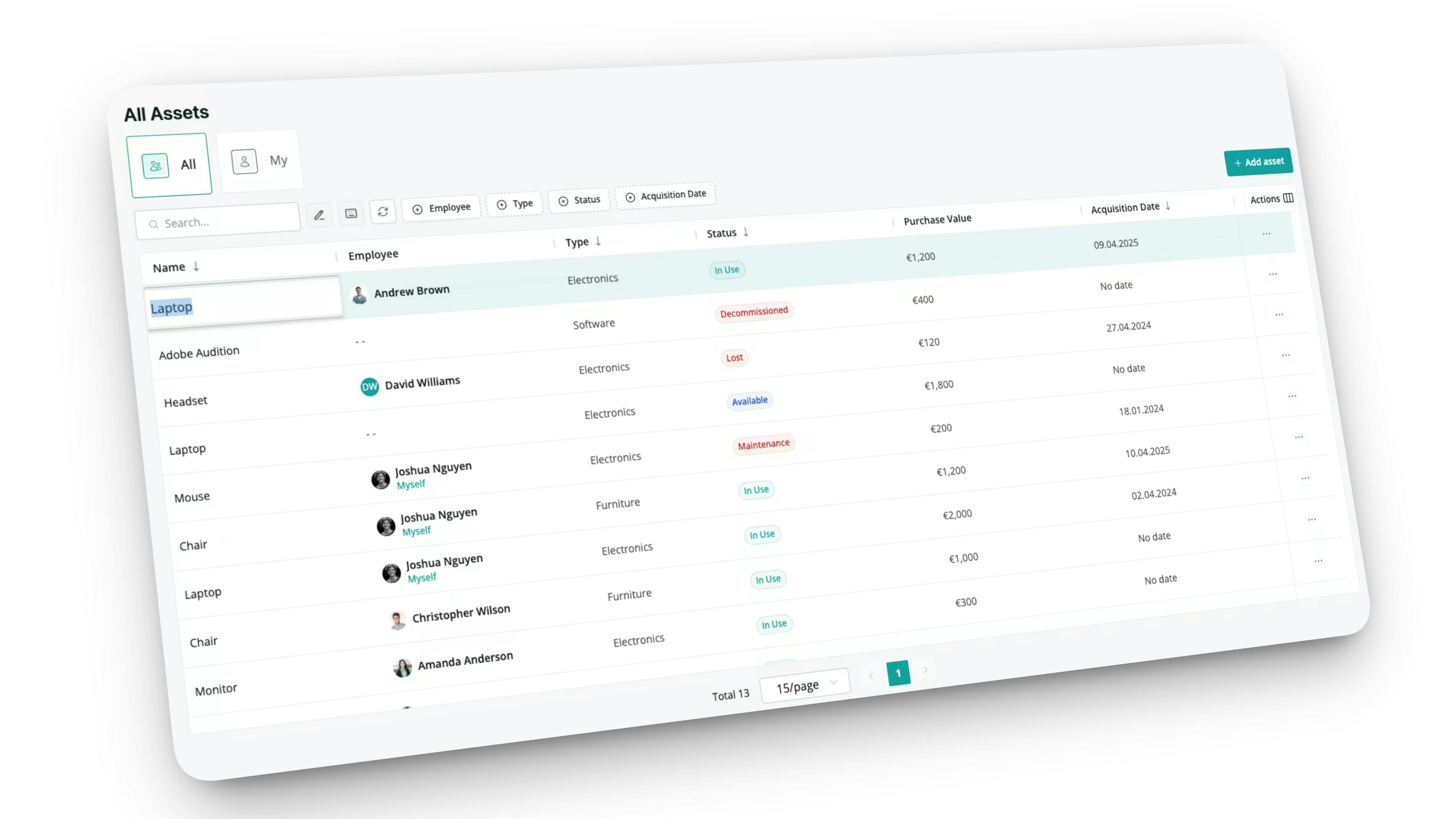 Update inline, just like a spreadsheet