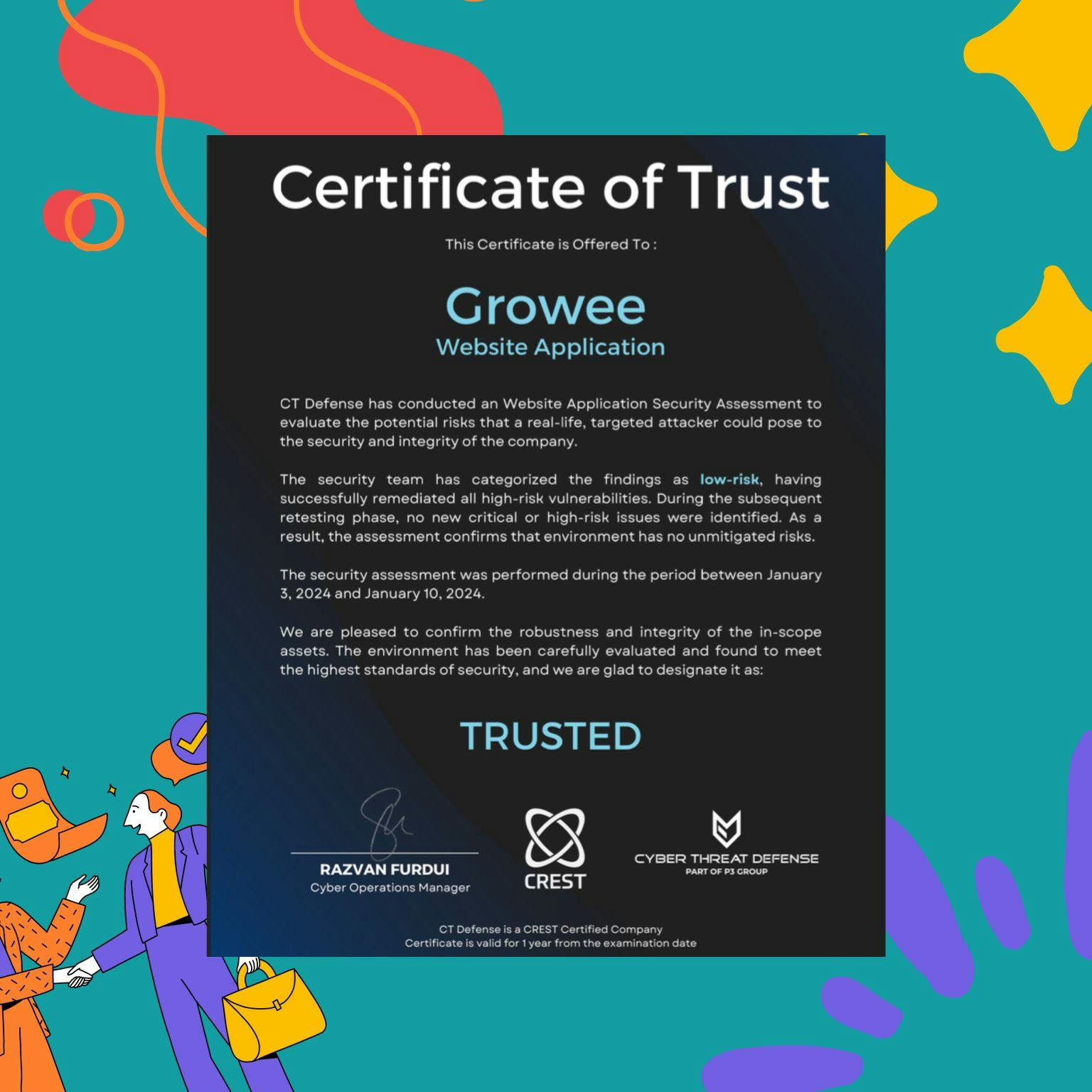 Certificat de confiance