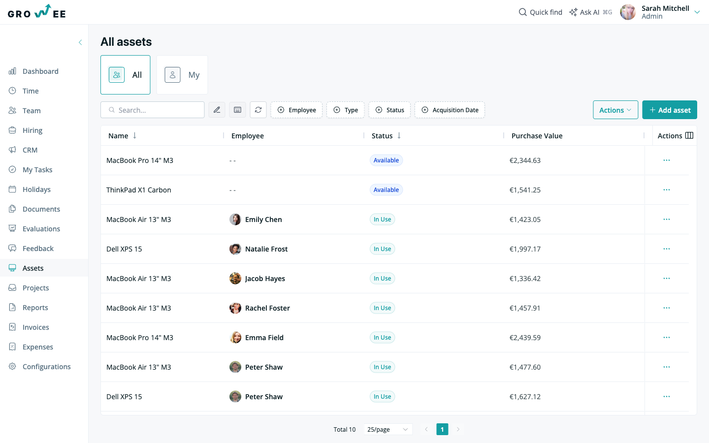 The Assets module