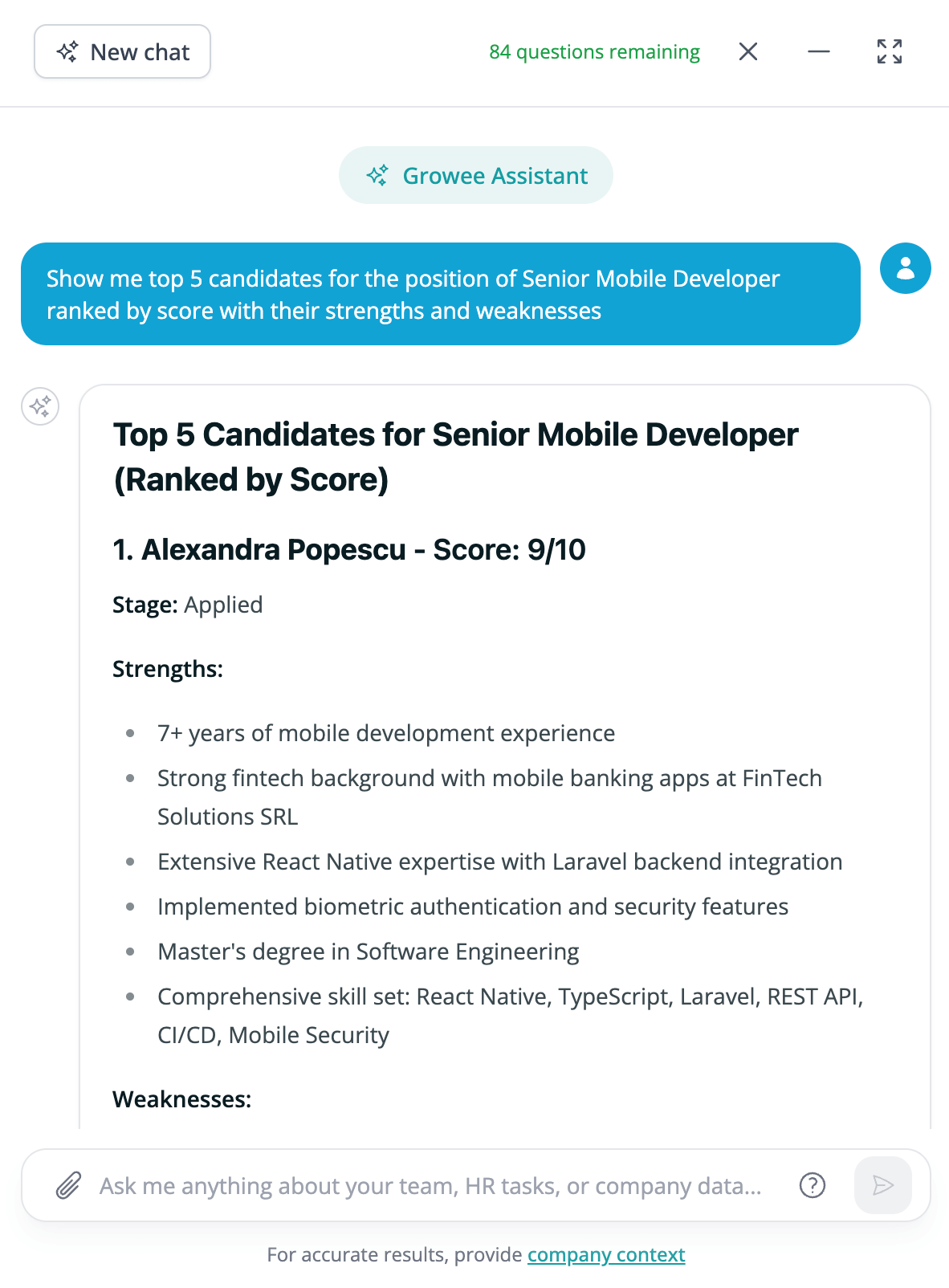 Growee Assistant (AI)